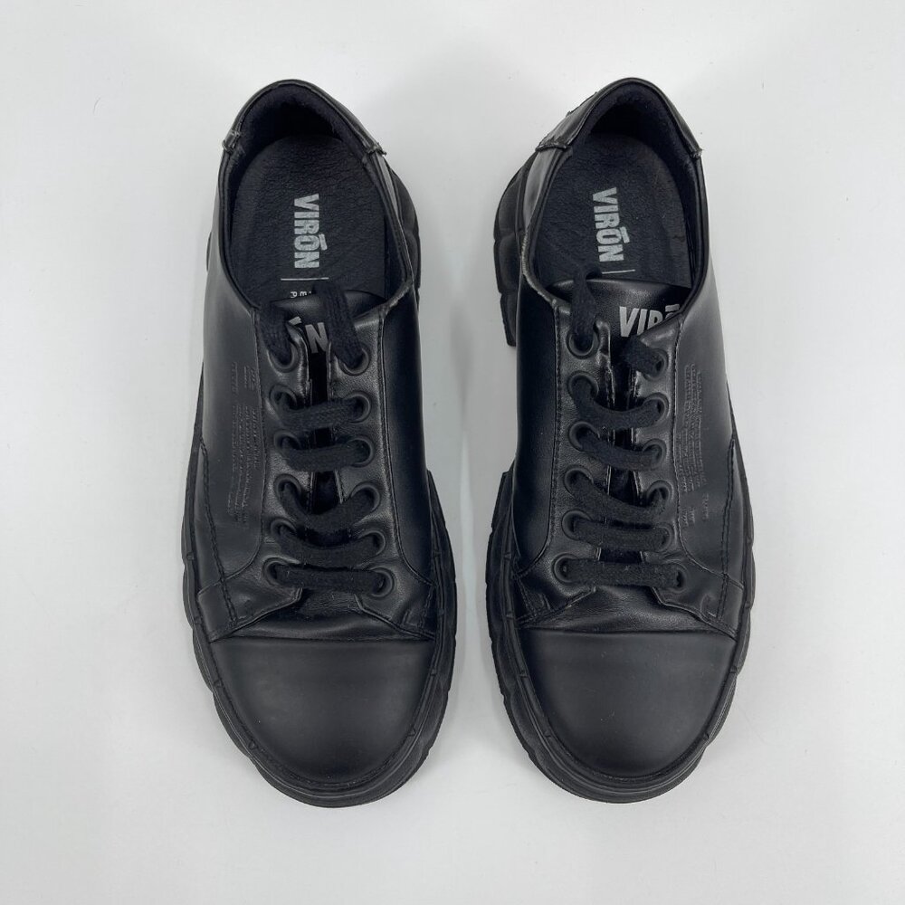 Viron 2005 Black Low Top Chunky Platform Sneakers Shoes - Picture 6 of 14